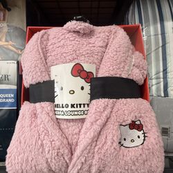 Hello Kitty Sherpa Lounge Robe Pink Special Edition One Size