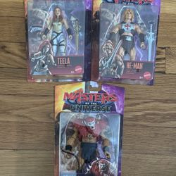 Lot Of 3: MOTU 2026 Core Movie HE-MAN, Teela, Beast Man 5.5" Figure