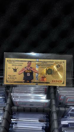 Nikola Jokic 24 k gold banknote