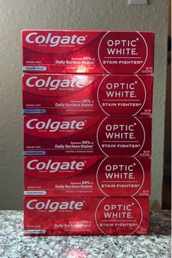 Colgate optic white clean mint paste set