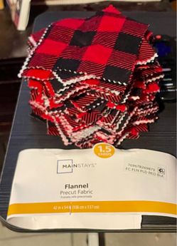 About 1.5 yards of flannel fabric