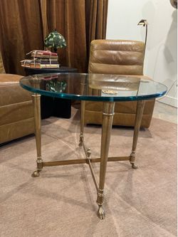 Hollywood Regency side table made in Italy