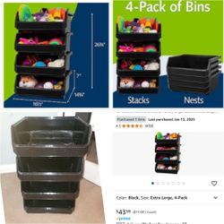 Stackable Storage Baskets New