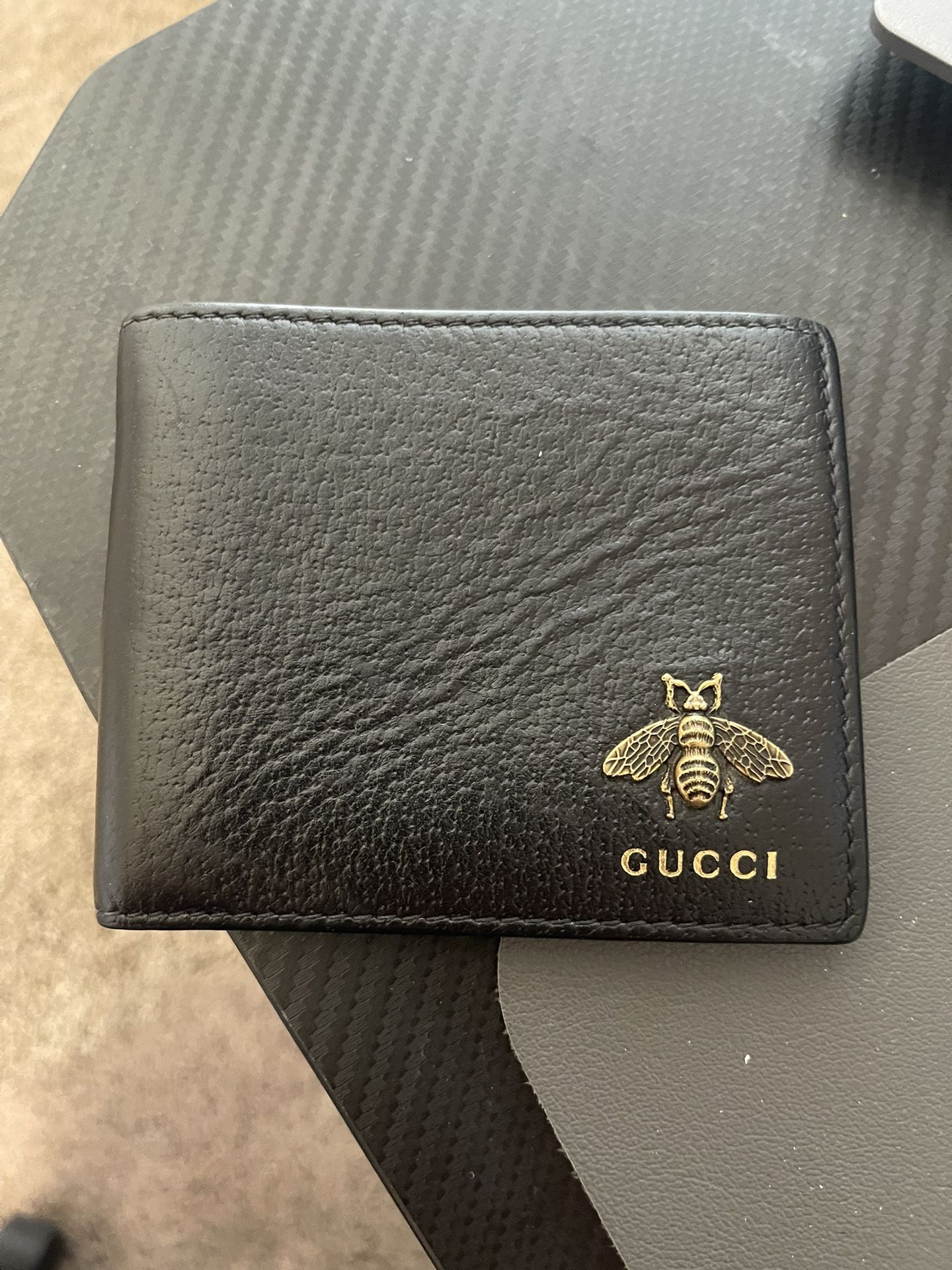 Gucci Animalier Bi-Fold Leather Wallet