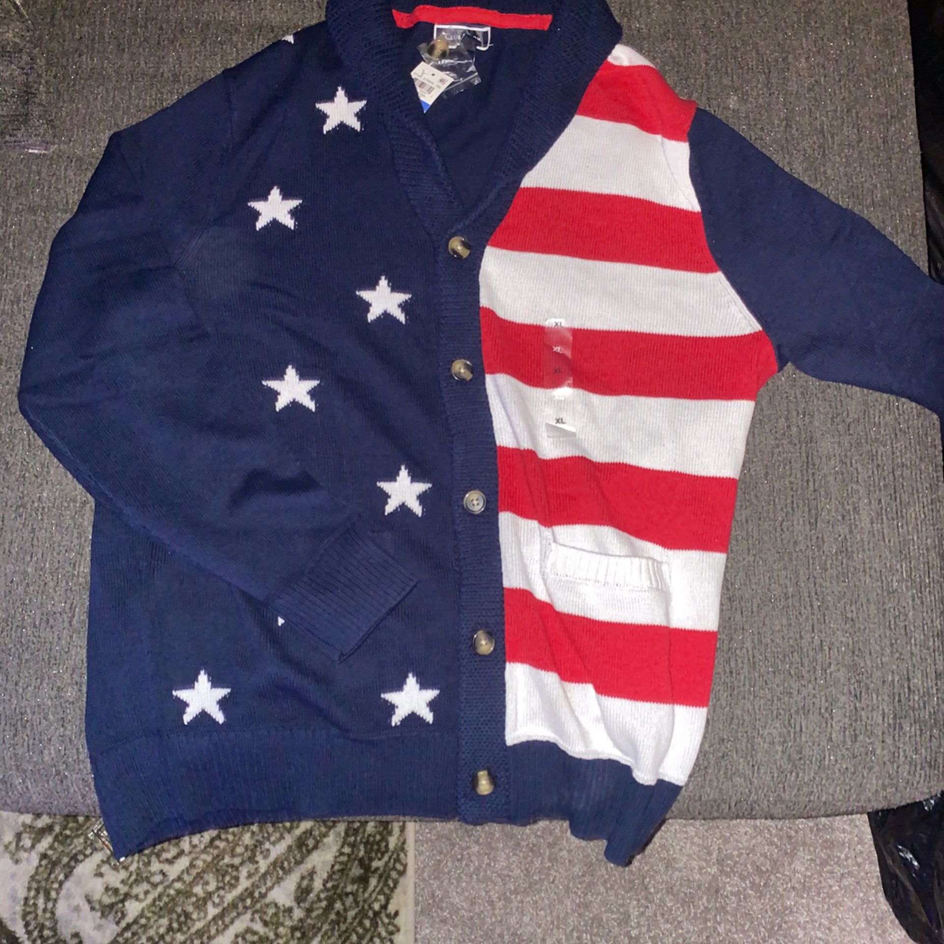 American Flag Cardigan 