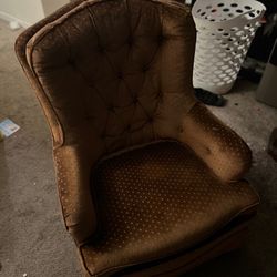Comfy Burnt Orange Armchair