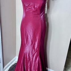 NWT David’s Bridal red gown by Viola Chan