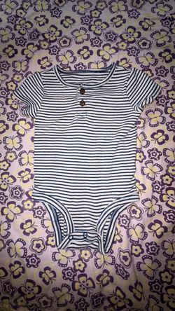 Baby Striped Henley Bodysuit