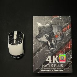 HTS Plus 4K Wireless Gaming Mouse - White + HTS Plus 4K Receiver