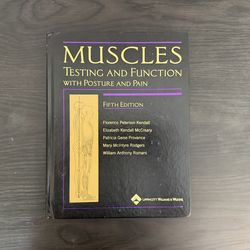 Muscles Testing and Function Book