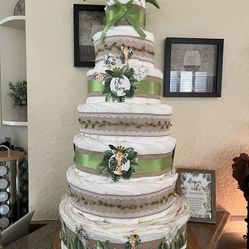Diaper Cake For Baby Shower