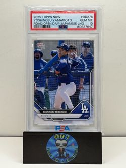Yoshinobu Yamamoto PSA 10 Japanese Wording 2025 Topps Now OD-276 Dodgers Card