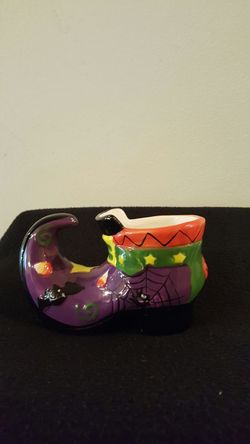 Ceramic Halloween Candy Holder