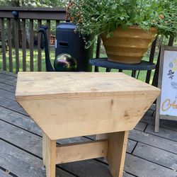 Wooden Stool Or Small Table 