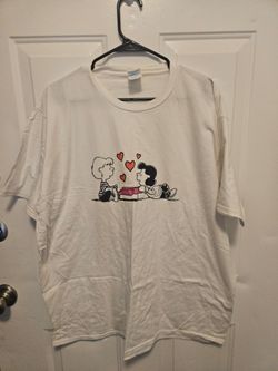 Vtg Charlie Brown And Lucy Peanuts Tshirt