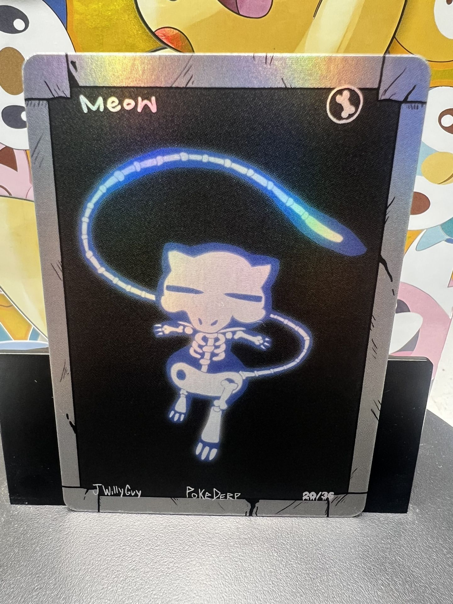 Pokémon Custom Art — “Meow (Skeleton)” PokeDerp by JWillyGuy