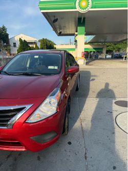 2018 Nissan Versa Red Sedan 4D Fuel type Gas only 50k miles! FOR SALE