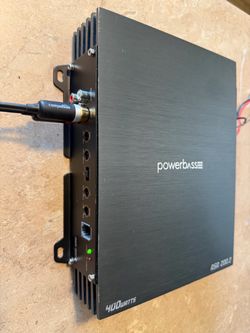 Car Amp PowerBass Class AB Amplifier 2/1channels bridge Mono mode 400watts Maximum Power for small sub bass or speakers