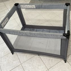Pack N Play Playpen Baby Bed Gray