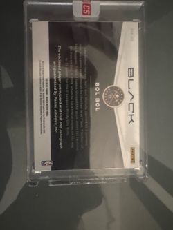 Rookie bol bol 1/15 black panini auto patch