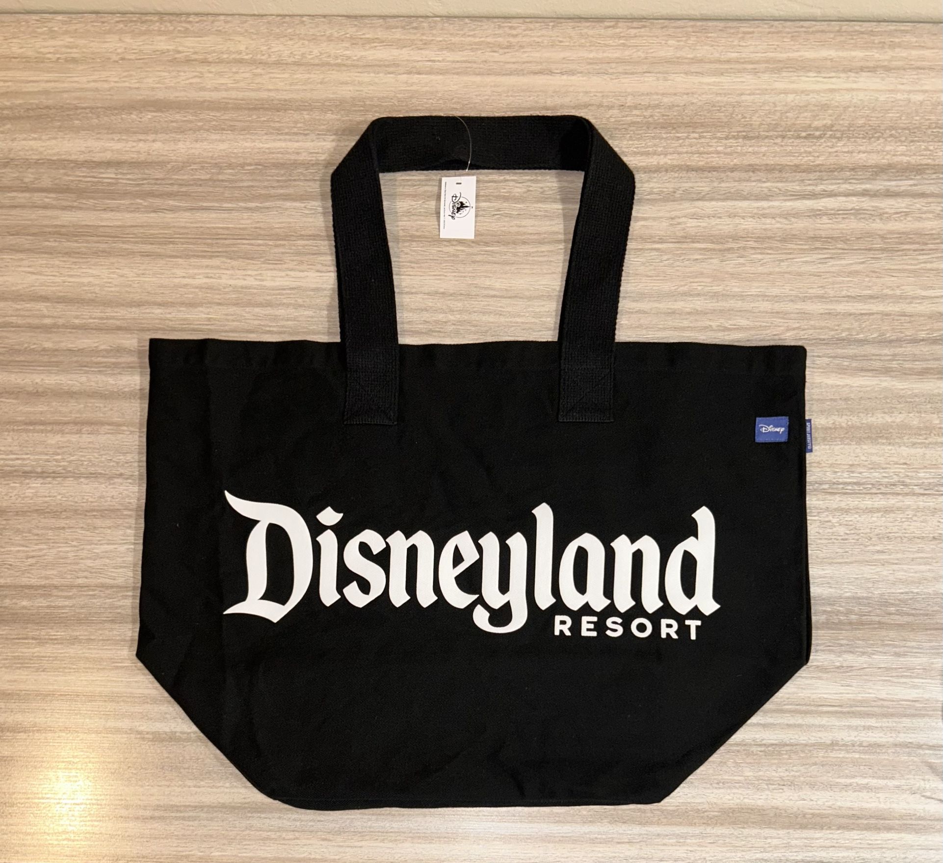 New Disneyland Spirit Jersey Tote Bag XL Black Woven Cloth 2024 Disney DLR