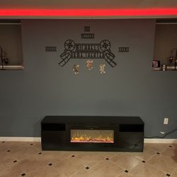 Fire Place and TV Stand