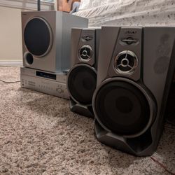 Sony Home Audio System - Receiver, Speakers, And Subwoofer