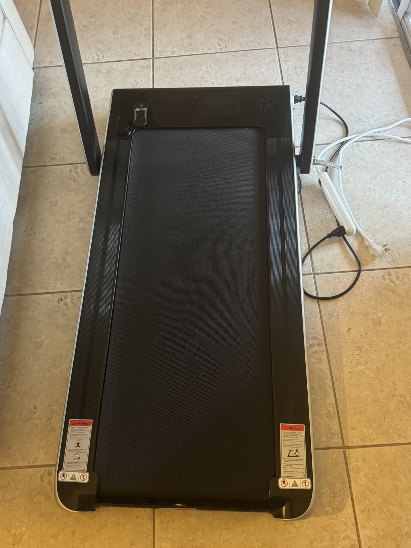 Goplus 2 in 1 Folding Treadmill, 2.25HP Superfit Under Desk Electric Treadmill