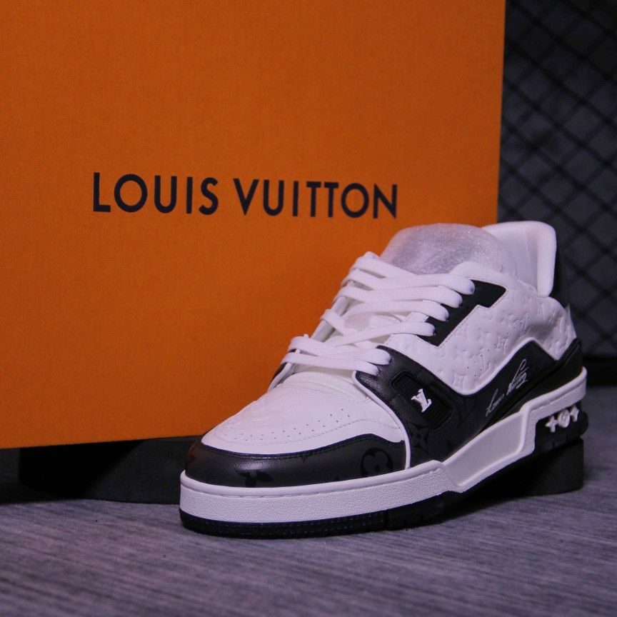 Louis Vuitton Virgil LV Trainer Black/Red/White Sneaker size 13 off white