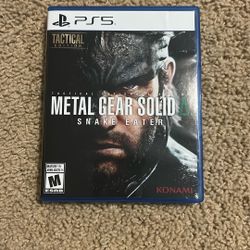 Metal Gear Solid Snake Eater Ps5