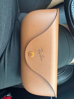 Ray-Ban Brown Leather Sunglasses