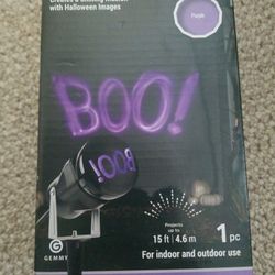 Halloween LED Light Show Projection ShadowWaves Purplr BOO