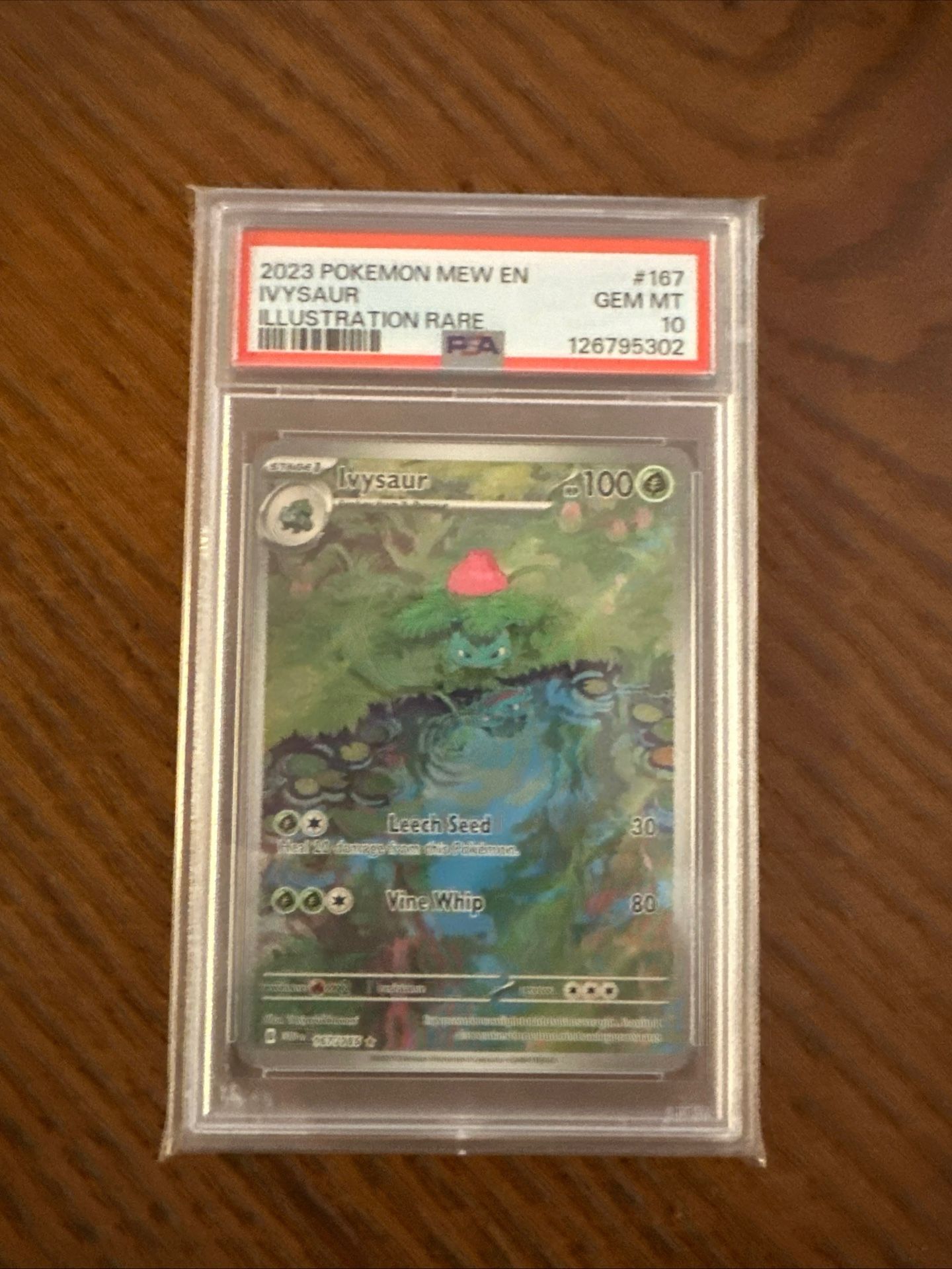 Pokemon 2023 Ivysaur Illustration Rare #167 [PSA 10]