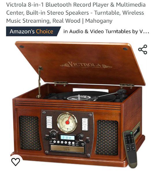 8- In -1 Vinyl Record Player And More