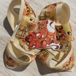 5” Lion King Double Layered Hair Bow 