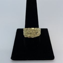 Gold Ring Nugget Style New
