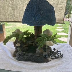 Lamp With Water Fountain