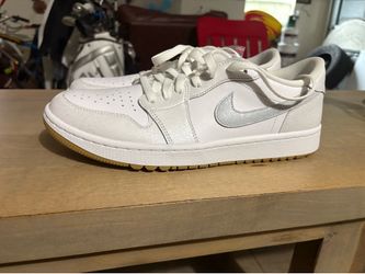 Jordan 1 low White Gum golf shoes 10 1/2