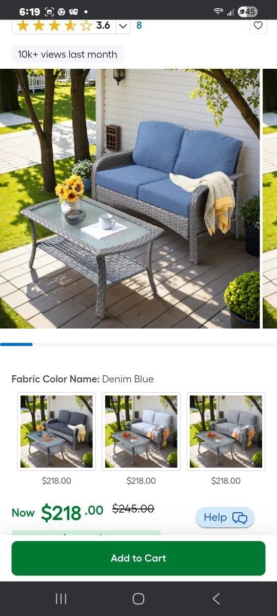 One Loveseat Sofa And Table