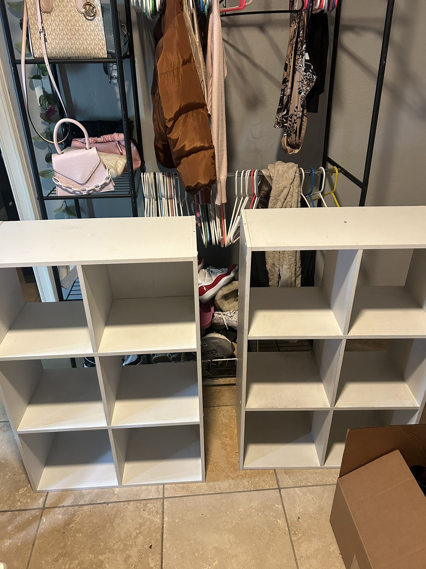white cubby shelf organizer 