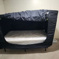 Twin Bed With Tent And Mattress