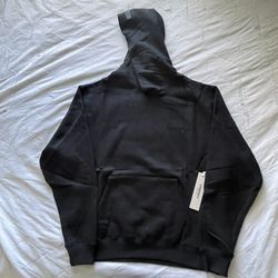 Fear Of God Essential White Pull Over Hoodie Black 