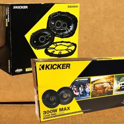 Kicker Car Speaker Set 6 1/2 2-Way & 6x9 3-Way Coaxial Speakers 660 Watts Package 🚨 Payment Options Available 🚨 No Credit Needed 🚨 