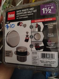 Bath waste and overflow half kit