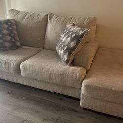 Love Seat Couch with ottoman