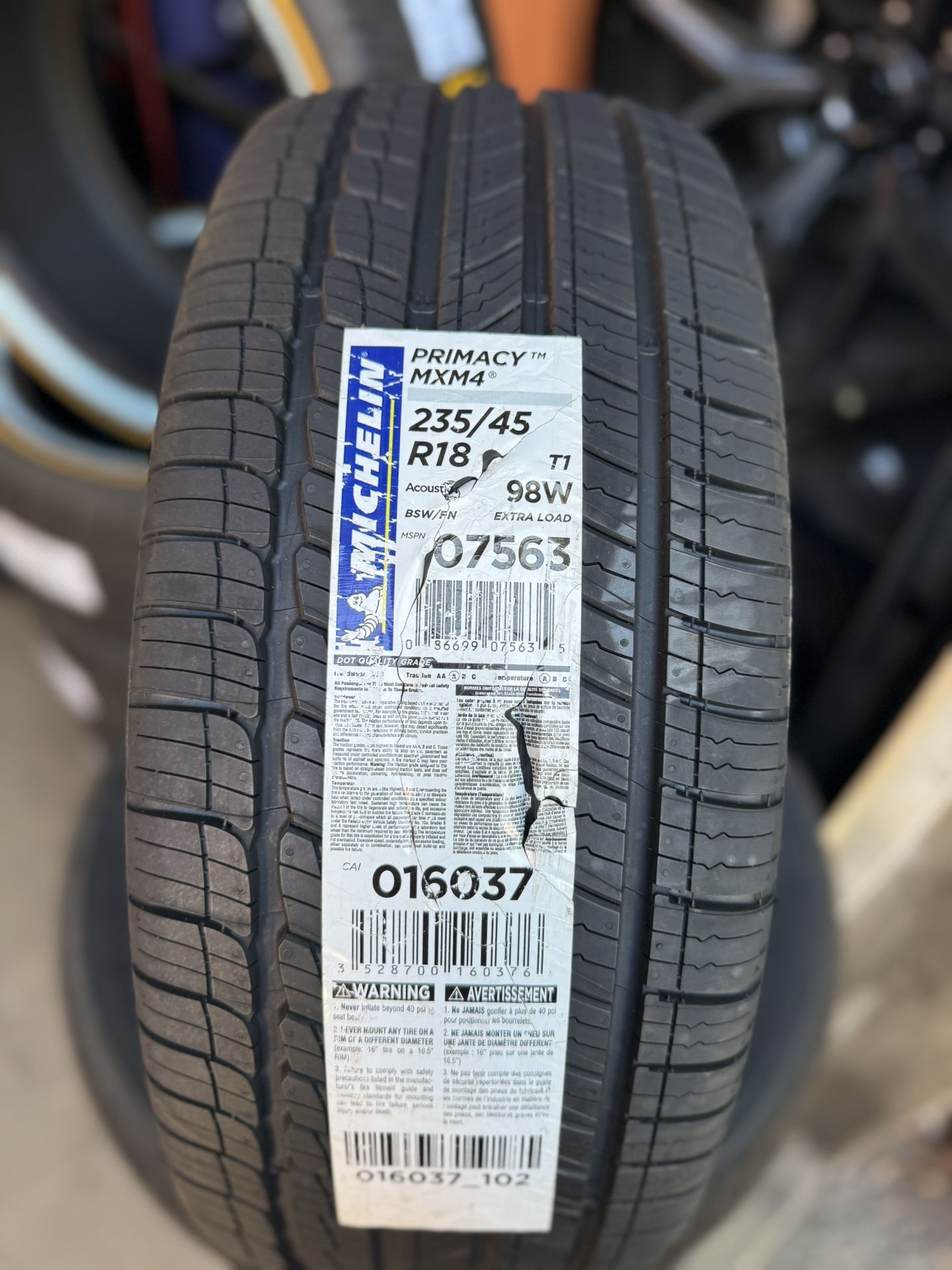 235/45R18 - NEW - CLOSEOUT 🚨 - MICHELIN TIRES - ALL SEASON