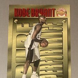 Kobe Bryant 1996-97 Scoreboard GOLD Pure Performance Embossed Rookie sports card