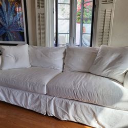 White Slipcover Sofa