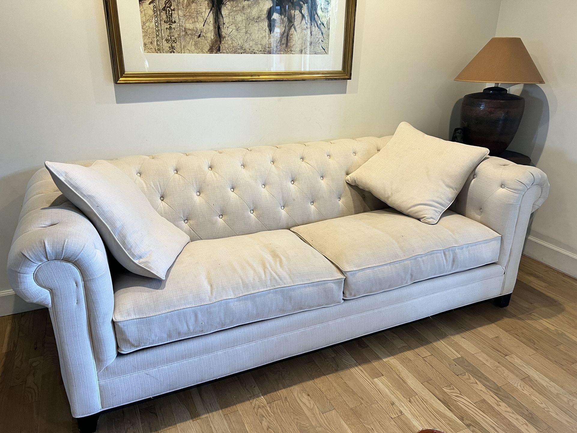 Two Tufted Couches $100 each