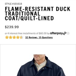 Carhartt Coat Size XL